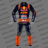 Maverick Vinales 2025 KTM Motorcycle Race Leather Suit Back